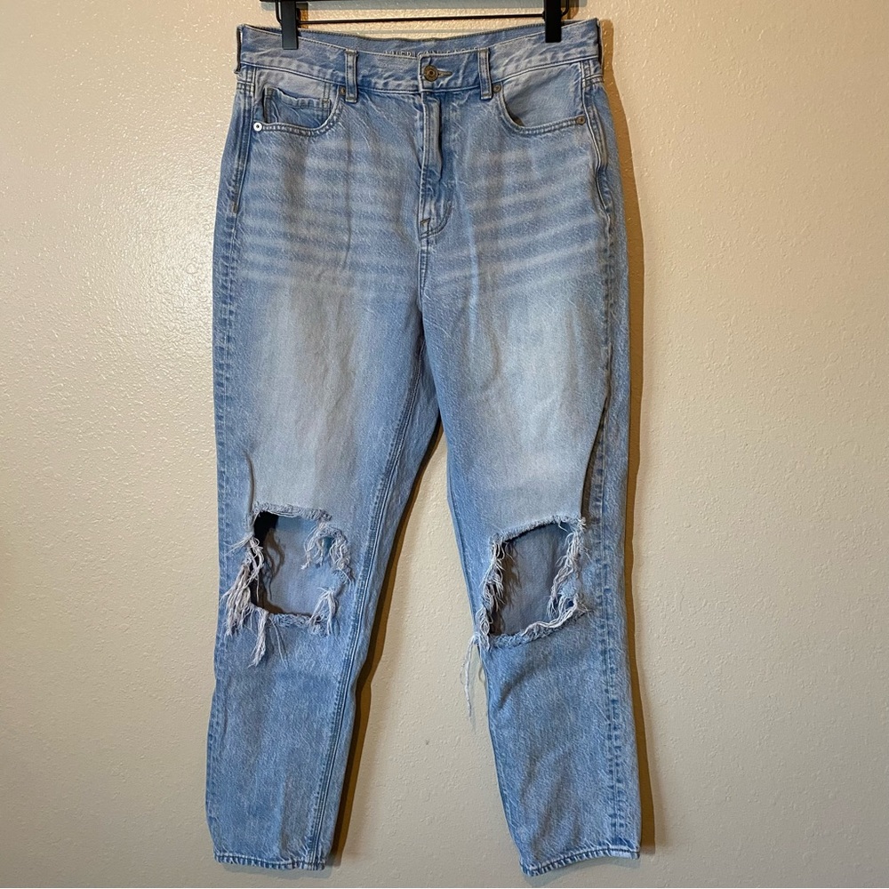 American Eagle Distressed Mom Jeans